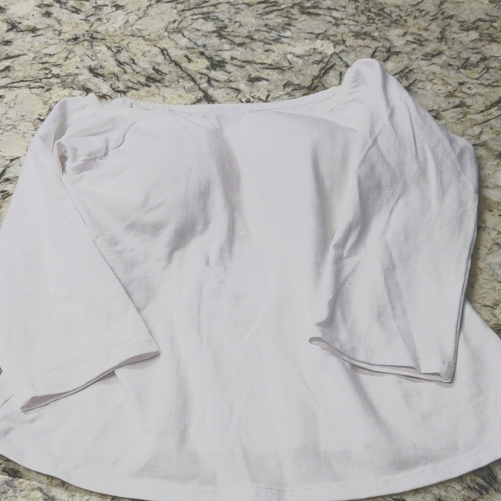 Soft Surroundings 3/4 sleeve built in bra top
